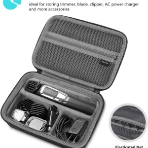 ProCase Hard Travel Case for Multigroom Series 3000 5000 7000 MG3750 MG5750/49 MG7750/49 Men's Electric Trimmer Shaver and Attachments Father's Day Gift -Black