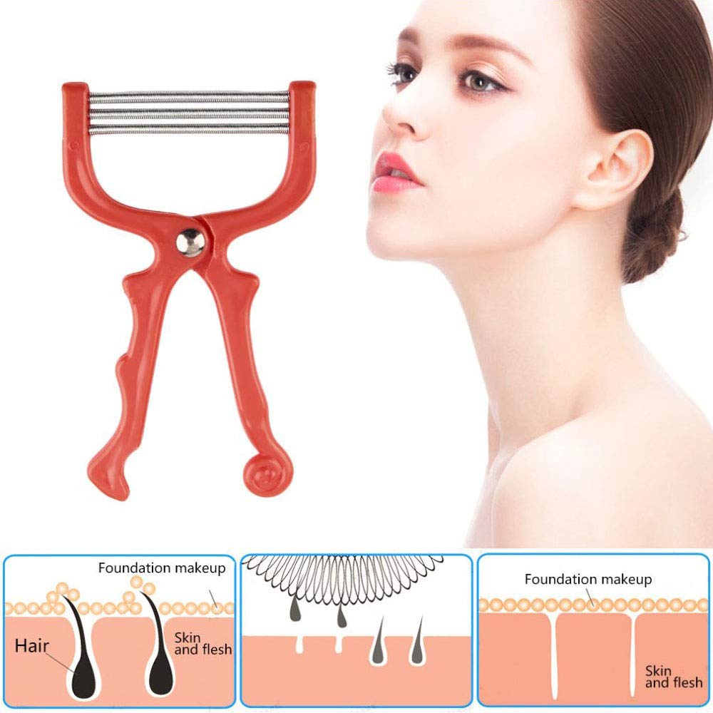 3-pack Beauty Epilator，Handheld Facial Hair Removal Threading Tool