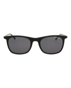 montblanc square/rectangle sunglasses black black grey luxury eyewear made in italy acetate frame designer fashion for everyday luxury