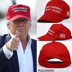 Bestmaple Make America Great Again Hat, 2024 Trump Cotton MAGA Baseball Cap Red