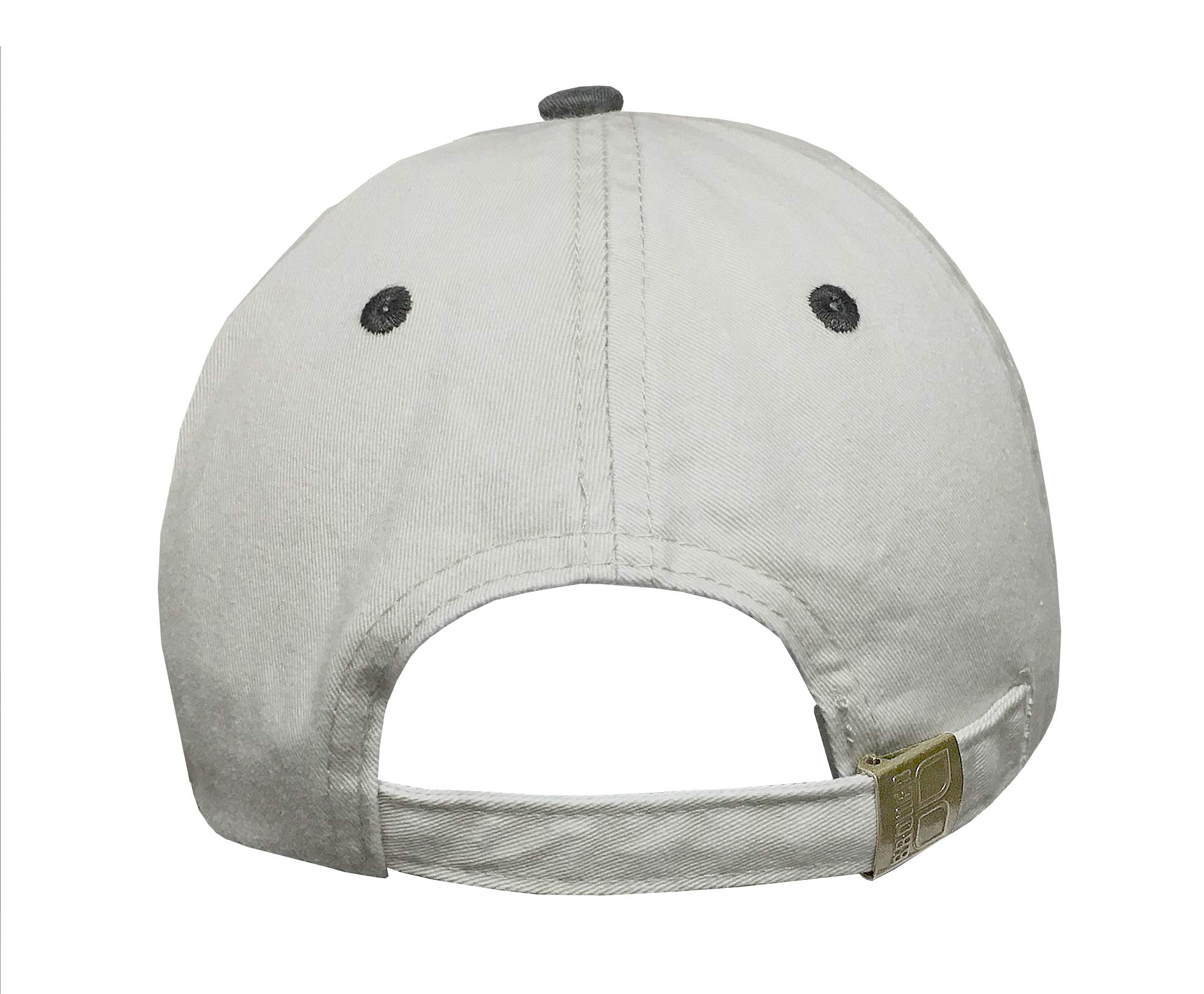 Broner Washed Cotton Swordfish Cap with Contrast Color Bill, Stone with Charcoal