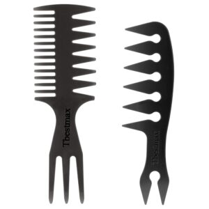 Hair Comb Styling Set Tail Combs Double Side Brushes Afro Pick Pik Comb African American Hair Brush Barber Accessories