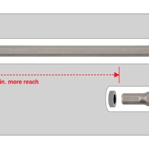 TEKTON 3/8 Inch Drive Long Hex Bit Socket Set, 8-Piece (1/8-3/8 in.) | SHB91301