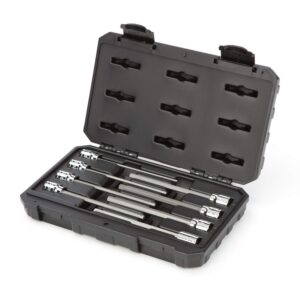 TEKTON 3/8 Inch Drive Long Hex Bit Socket Set, 8-Piece (1/8-3/8 in.) | SHB91301