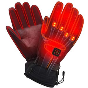 spring rechargeable electric heated gloves,touchscreen waterproof cold weather thermal heated gloves,hand warmer gloves for hunting fishing skiing camping cycling