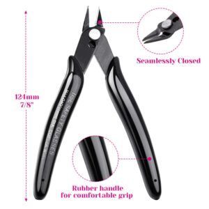 Jewelry Pliers, Cridoz Beading Pliers Set with Needle Nose Pliers, Round Nose Pliers and Wire Cutter for Jewelry Making Beading Repair Supplies and Crafting (set of 3)