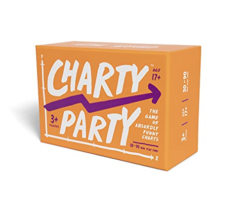 Charty Party - The Game of Absurdly Funny Charts That Asks What's This Chart About? Mathematically Humorous Game for 3 or More Players