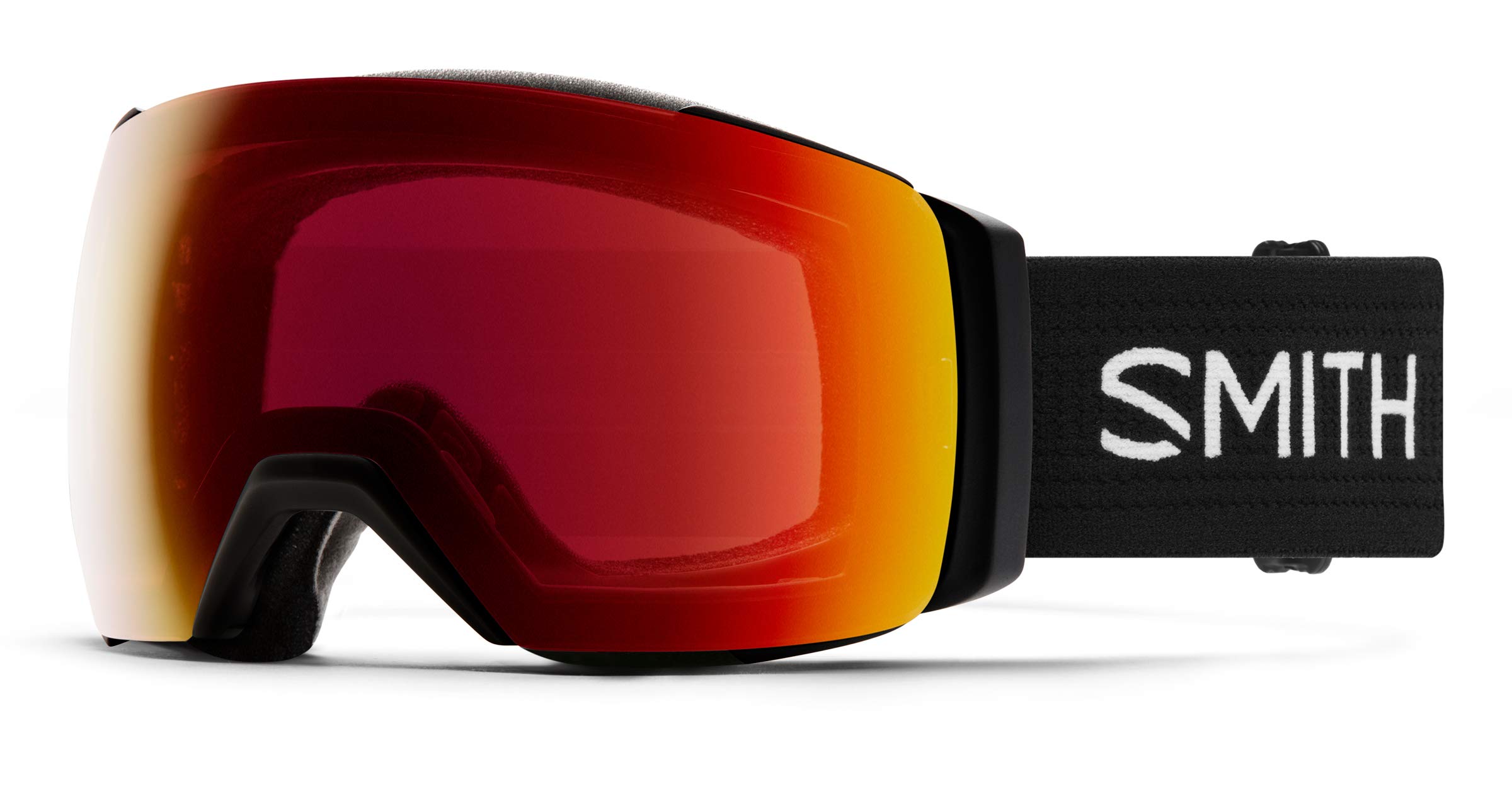 SMITH Optics I/O MAG XL Unisex Snow Winter Goggle - Black, Chromapop Sun Red Mirror