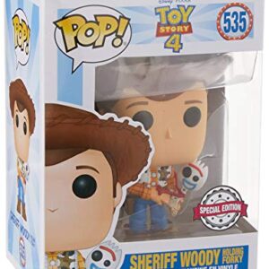 POP! Funko Disney Pixar Toy Story 4 Sheriff Woody Holding FORKY Vinyl Exclusive #535