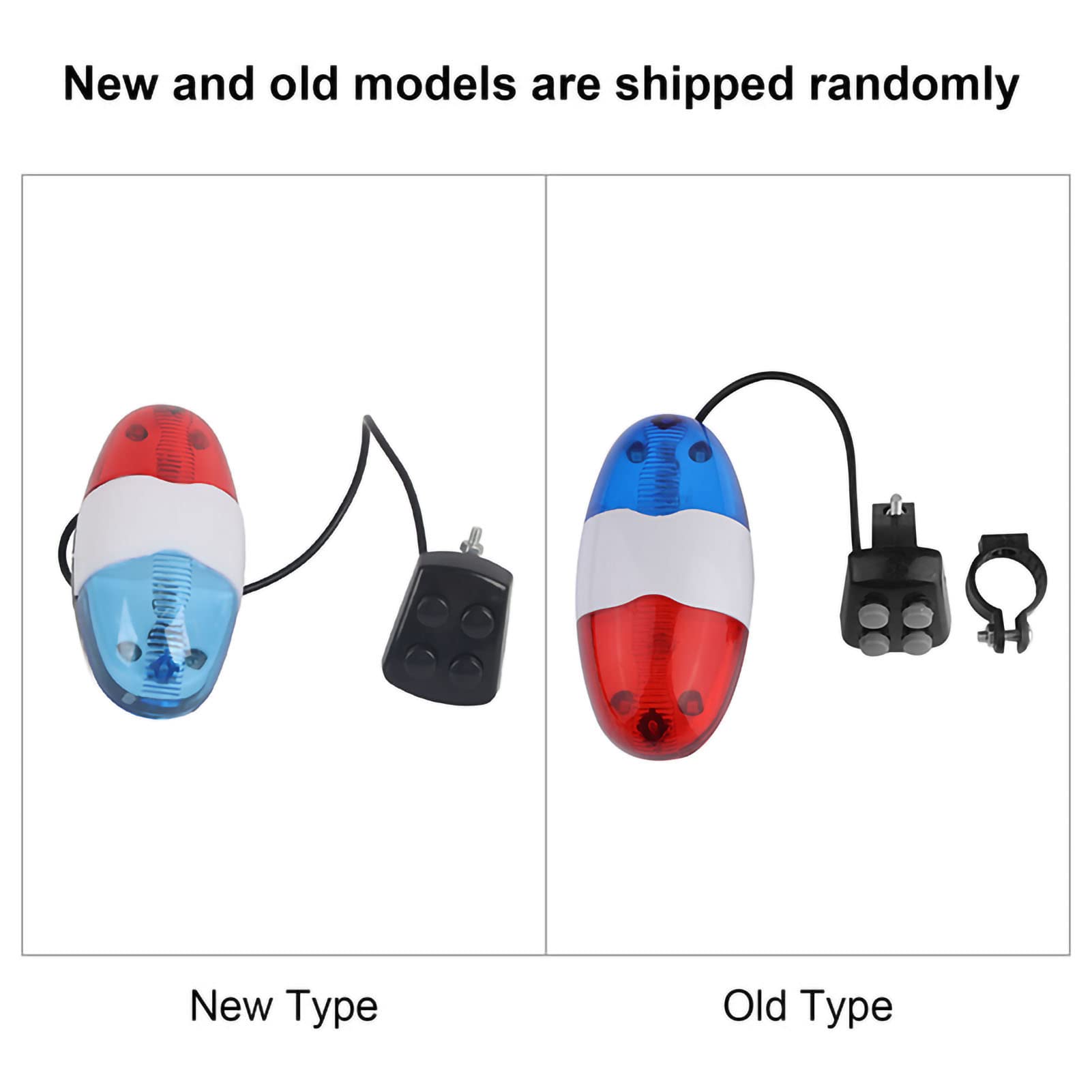 Siren for Bike,ycle Horn Bell Siren,Waterproof ycle Cycling Horn Bell 6 LED Light 4 Tunes ycle Bell 120dB