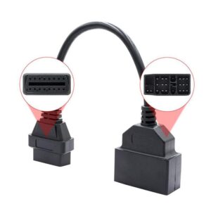 E-Car Connection 22 Pin OBD to 16 Pin OBD2 Diagnostic Adapter Connector Cable for Toyota Car