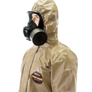 MIRA SAFETY Suit Disposable Protective Coverall with Hood and Elastic Cuff (2X/3X)