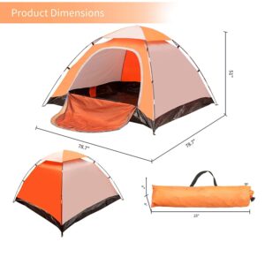 Backpacking Tent Waterproof Lightweight 2-3 Person Family Camping Portable Lightweight Easy Setup Hiking Tent