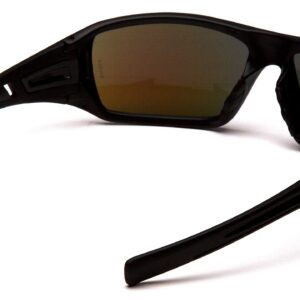 Pyramex Velar Safety Glasses, Black Frame/Ice Blue Mirror Lens