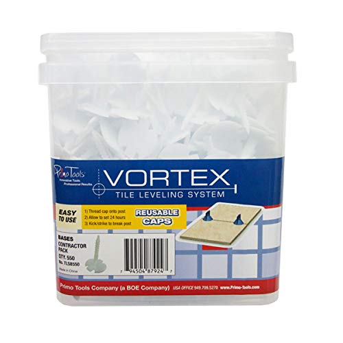 Vortex Tile Leveling System 1/16'' Base - 550 Pieces