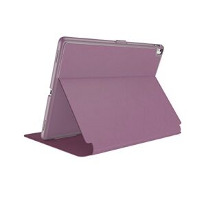 speck products balancefolio ipad air (2019) case (also fits 10.5-inch ipad pro), plumberry purple/crushed purple/crepe pink (128045-7265)