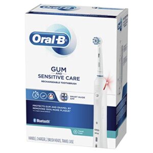 oral-b gum and sensitive care electric, battery powered toothbrush, white