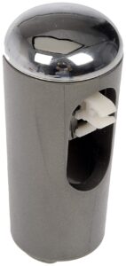 dorman 926-327 automatic transmission shift lever knob compatible with select ford/lincoln models, dark gray and chrome