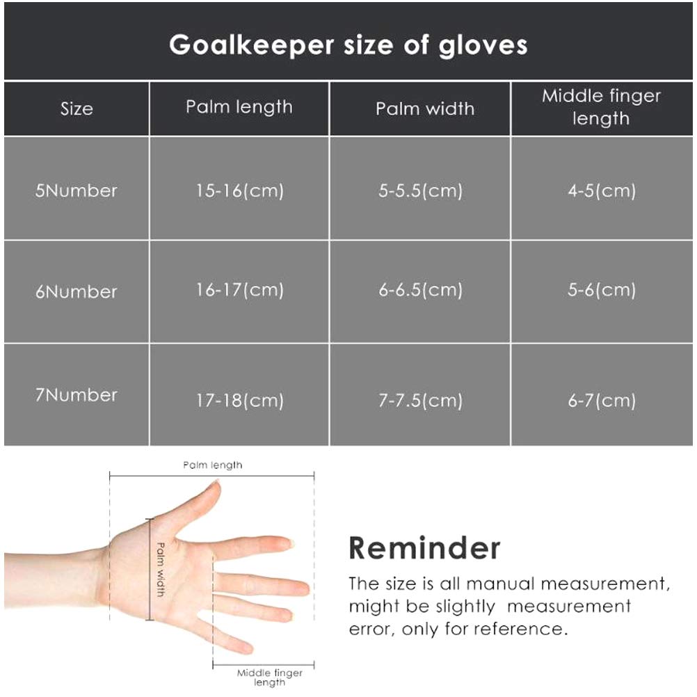 Haploon Youth Goalie Goalkeeper Gloves Kids Professional Goalkeeper Gloves,Soccer Football Training Goalkeeper Secure Gloves with Finger Protector-Carry Tote Included (Orange, 5#)