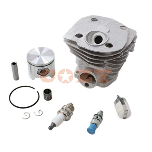 Laliva tools - New 44mm Cylinder Piston Spark plug Oil filter Kits for HUSQVARNA 346XP 350 351 353 Chainsaw (low)