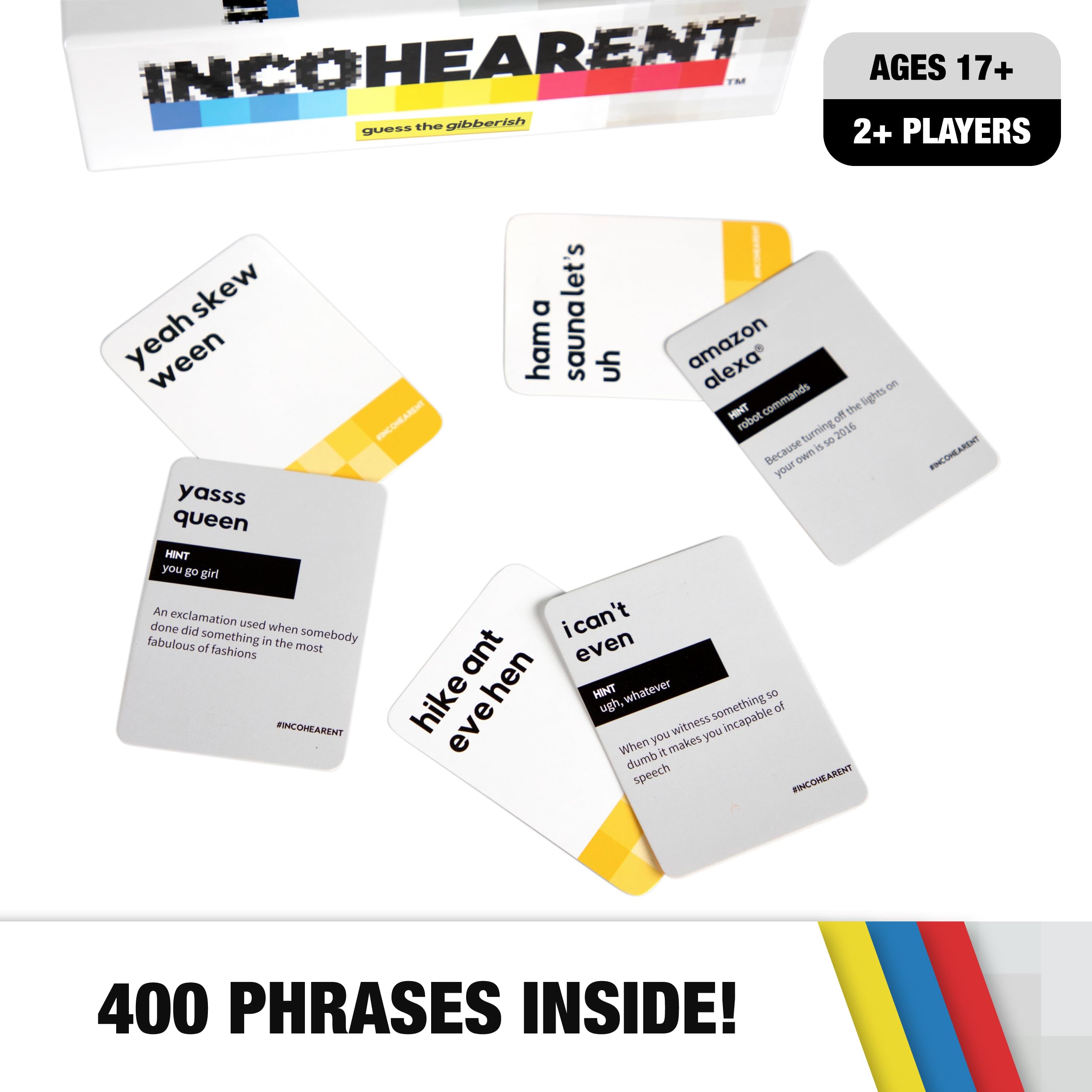 WHAT DO YOU MEME? Incohearent - The Party Game Where You Compete to Guess The Gibberish - Gifts for Party Hosts - Adult Card Games for Game Night