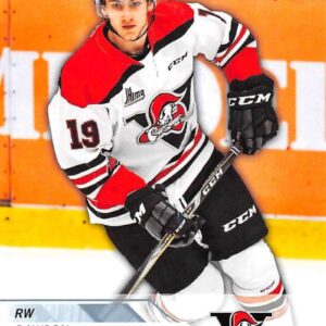 2018-19 Upper Deck CHL Hockey #292 Dawson Mercer Drummondville Voltigeurs Official Canadian Hockey League Trading Card from UD