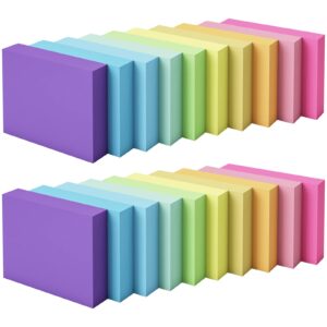 Cocoboo 20 Pack Sticky Notes, 2 x 1.5 Inches, 100 Sheets of Each, Memo Pads, 10 Bright Colors Sticky Pads, for Home Office School Supplies