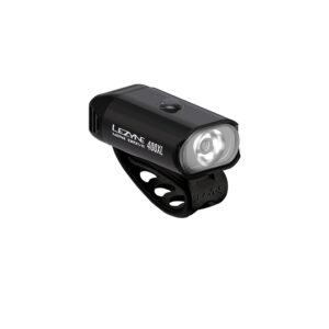 Lezyne Mini Drive 400XL Bicycle Front Light, 400 Lumen, Road, Mountain, Gravel Bike, White LED, USB Rechargeable, Black