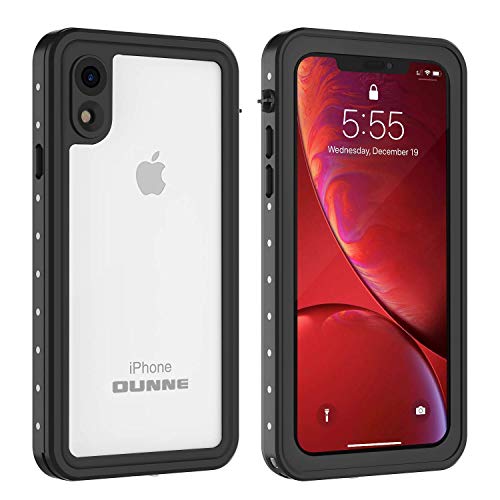 OUNNE Waterproof Dustproof Shockproof Case for iPhone XR, Full Body Protection Cover with Built-in Screen Protector, Waterproof, Clear Case for iPhone XR 6.1 inch