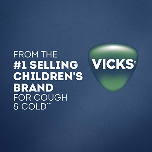 Vicks Children's Nighttime Cough & Congestion Relief, FREE OF: Artificial Dyes & Flavors, High Fructose Corn Syrup & Alcohol, Grape Flavor, For Children Ages 6+, 6 FL OZ