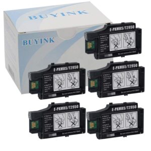 buyink 5 pack remanufactured t2950 maintenance box compatible for wf-100 wf-110 wf-100w wf-110 printer