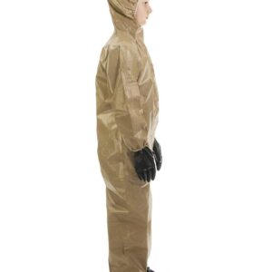 MIRA SAFETY Suit Disposable Protective Coverall with Hood and Elastic Cuff Size (YL)