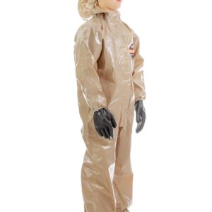 MIRA SAFETY Suit Disposable Protective Coverall with Hood and Elastic Cuff Size (YL)