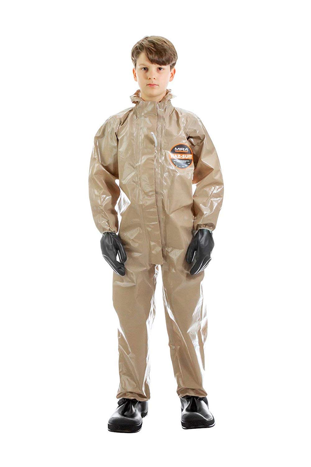 MIRA SAFETY Suit Disposable Protective Coverall with Hood and Elastic Cuff Size (YL)