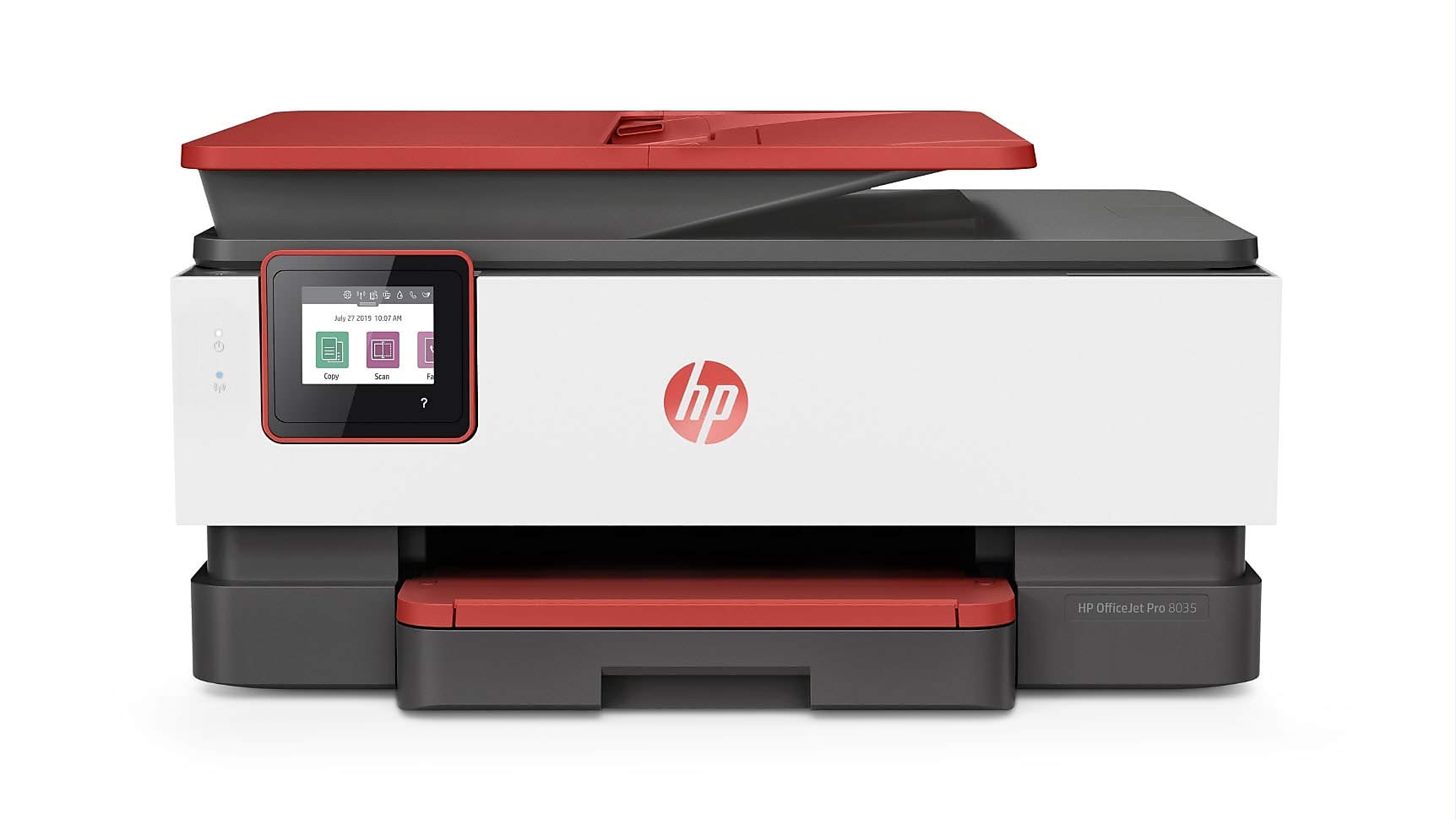 HP OfficeJet Pro 8035 All-in-One Wireless Printer - Includes 8 Months of Ink, HP Instant Ink, Works with Alexa - Coral (4KJ65A)