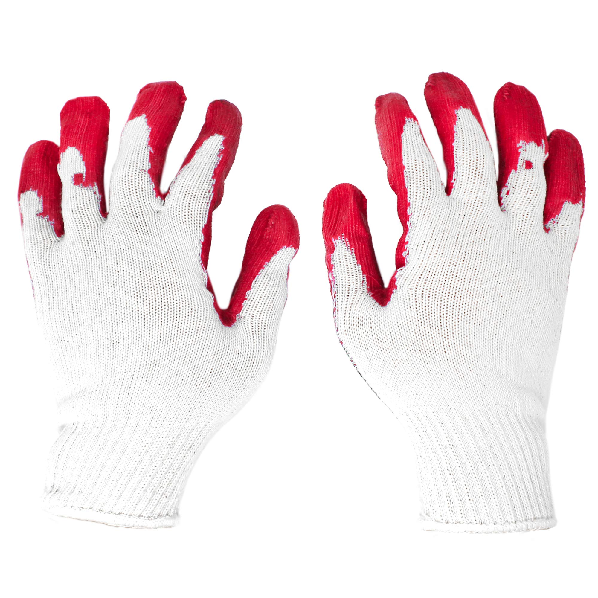 CBC Crown PREMIUM Non-Slip Red Latex Rubber Palm Coated Work Safety Gloves Garden Gloves (300 PAIRS)