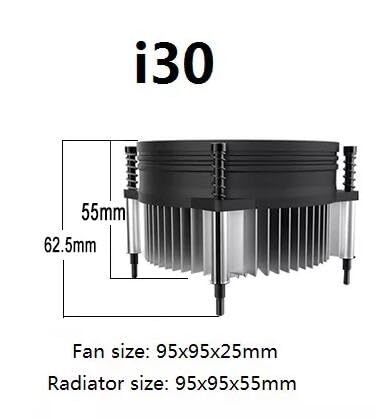 Cooler Master i30 CPU Cooler - 92mm Low Noise Cooling Fan & Heatsink (RH-I30-26FK-R1)- for Intel Socket LGA 1150/1151 / 1155/1156 (i30)