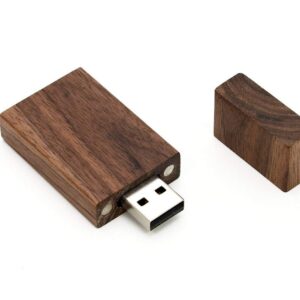 5 Pack Rectangle Walnut Wood 2.0/3.0 USB Flash Drive USB Disk Memory Stick with Wooden (2.0/32GB)