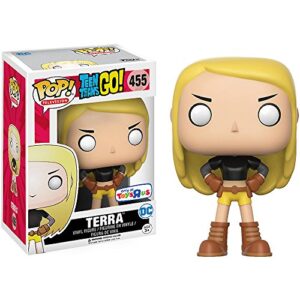 terra (toys r us exclusive): teen titans go x funko pop! tv vinyl figure & 1 pop! compatible pet plastic graphical protector bundle [#455 / 11810 - b]