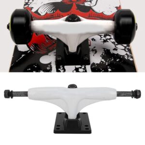 Alomejor 1 Pair Skateboard Truck 4 8 inch Long Board Independent Trucks for Mountain Skate Board Accessories White