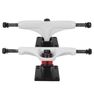 Alomejor 1 Pair Skateboard Truck 4 8 inch Long Board Independent Trucks for Mountain Skate Board Accessories White