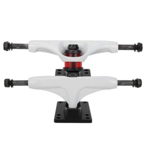 Alomejor 1 Pair Skateboard Truck 4 8 inch Long Board Independent Trucks for Mountain Skate Board Accessories White