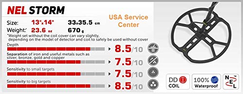 NEL Storm 13 x 14 DD Search Coil for Garrett at Pro