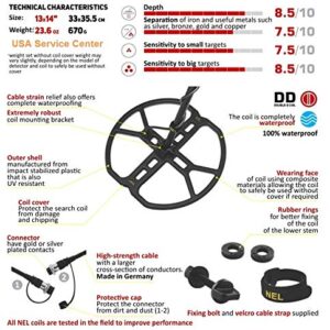 NEL Storm 13 x 14 DD Search Coil for Garrett at Pro