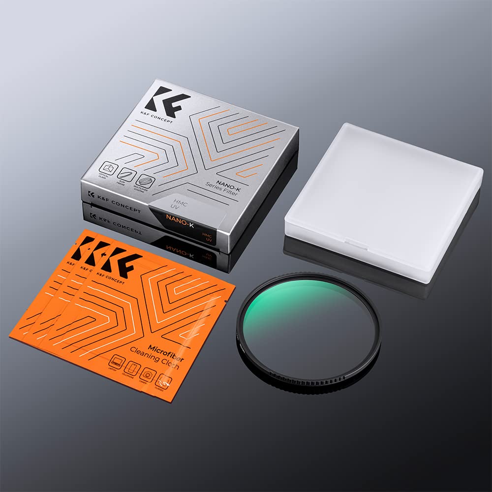 K&F Concept 77mm MC UV Protection Filter Slim Frame with 18-Multi-Layer Coatings for Camera Lens (K-Series)
