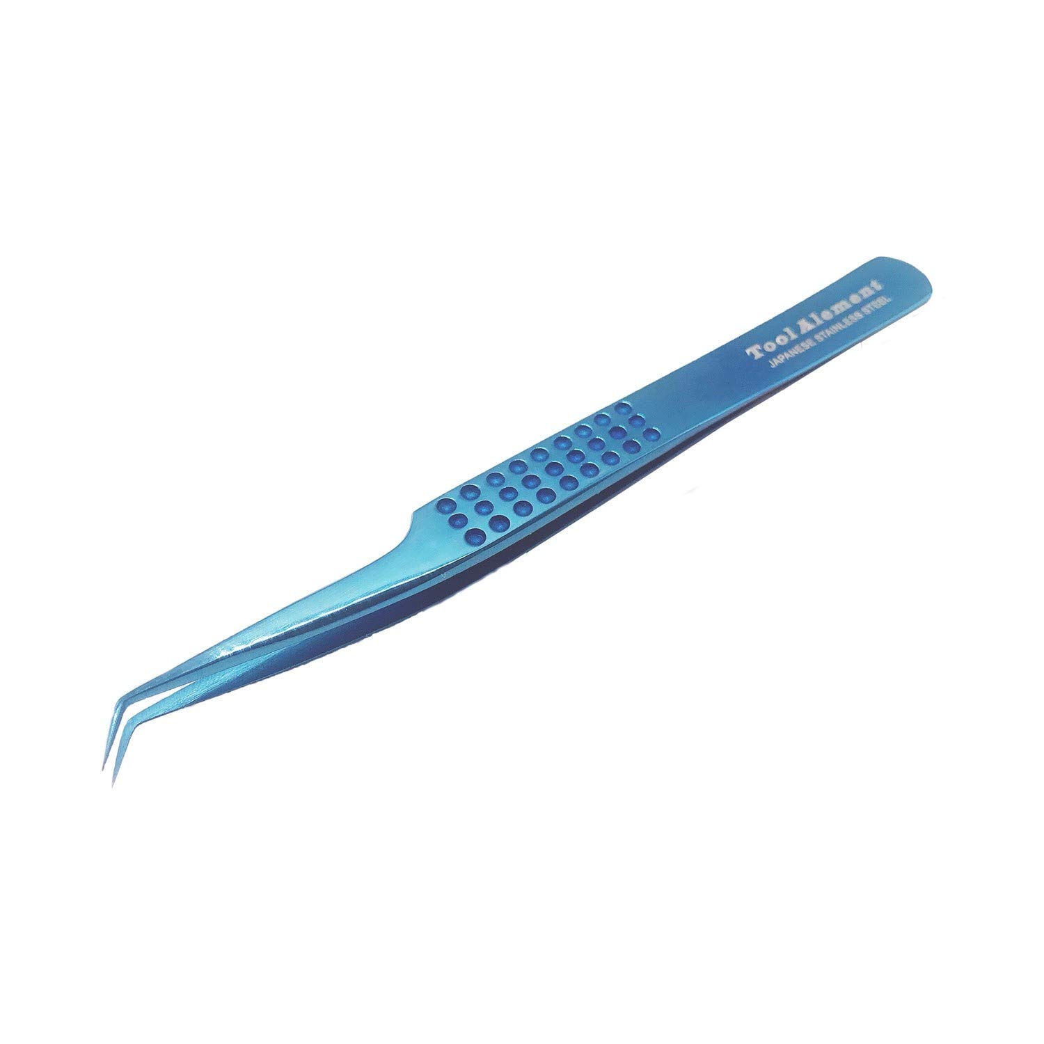 Tool Alement Japan Stainless Steel Plasma Coating 12cm 45 Degree Angle Eyelash Tweezer BL-JP12-4004