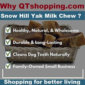 Snow Hill Yak Milk Golden Bone Dog Chews Snacks 16-22 Pcs Nuggets Value 2 Bulk Net Wt. 7.05 Oz Yaky Cheese Long Lasting Treats Nugget of Dogs - Product of Himalayas, Nepal