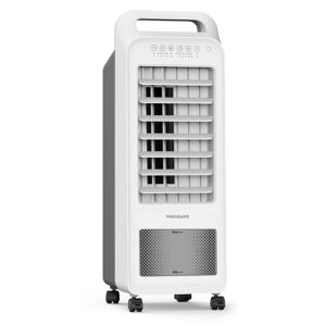 frigidaire 2-in-1 personal evaporative air cooler and fan | 250 cfm’s | portable swap cooler with 3 fan speeds | air filter with removable water tank