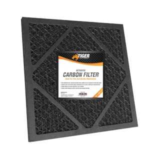 Tiger Tough HEPA 500 Activated Carbon Filter for Air Scrubbers - 16" x 16" x 1" (1)