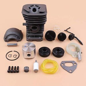 laliva tools - 40mm cylinder piston pan oil pump oil seal cap kit fit husqvarna 142 137 gas chainsaws engine motor parts